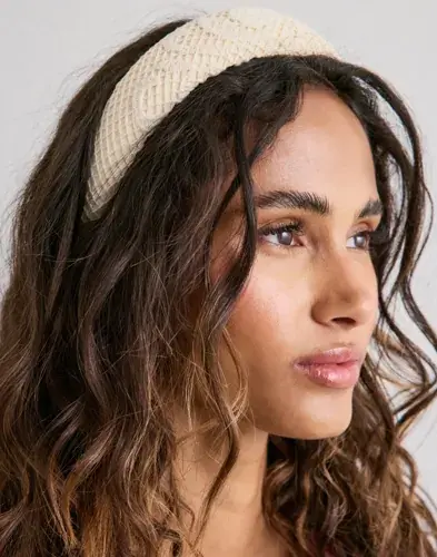 Becksöndergaard BECKSÖNDERGAARD - Beige - Croflora Wide Hairbrace