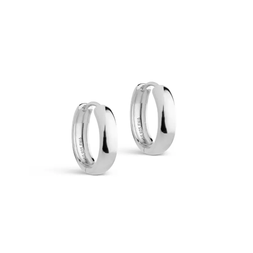 Enamel Enamel - Classic Wide Hoops 20 mm i sølv - E352S
