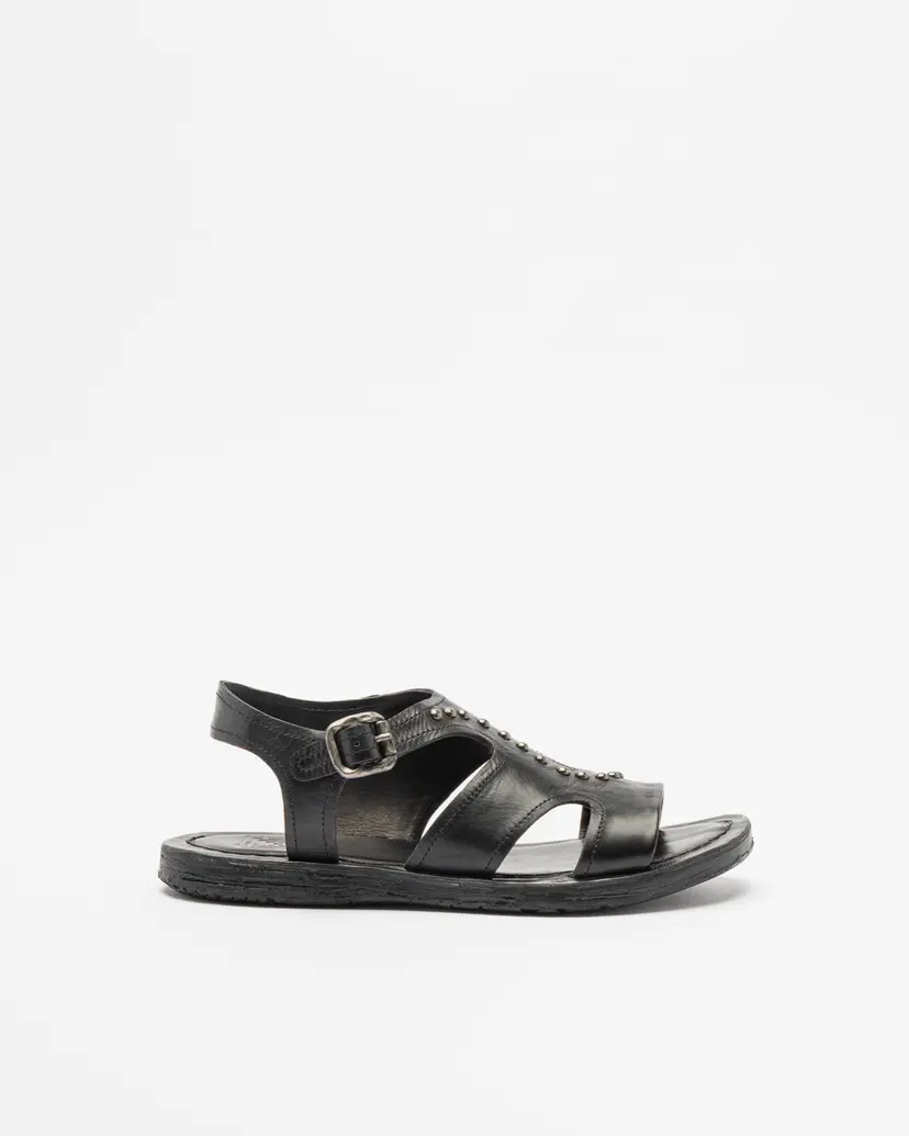 PROF PROF ZT02-3 Black Flat sandals