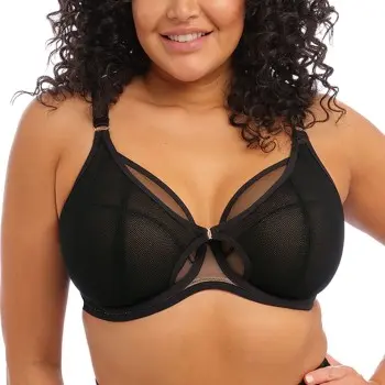 Elomi Elomi BH Kintai Underwire Plunge Bra Svart I 85 Dame
