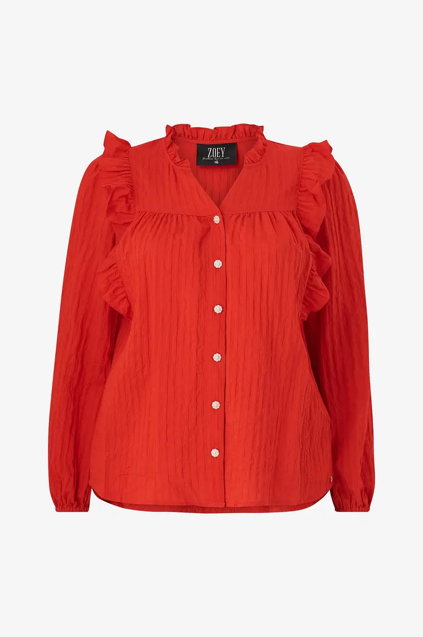 ZOEY Bluse Kira Blouse - Rød
