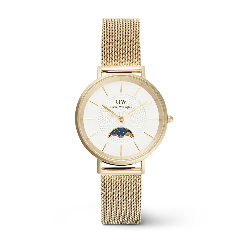 Daniel Wellington Gold 32mm Watch Petite Lune Evergold | DW