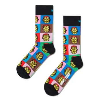 Happy Socks Happy socks Strømper Marvel Iron Man Sock Svart bomull Str 36/40
