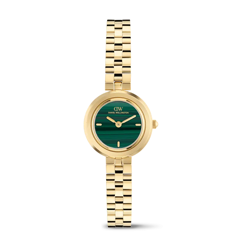 Daniel Wellington Gold 25mm Watch Aurea 3-link Malachite | DW