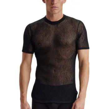 Dovre Dovre Wool Mesh T-Shirt Svart ull XX-Large Herre