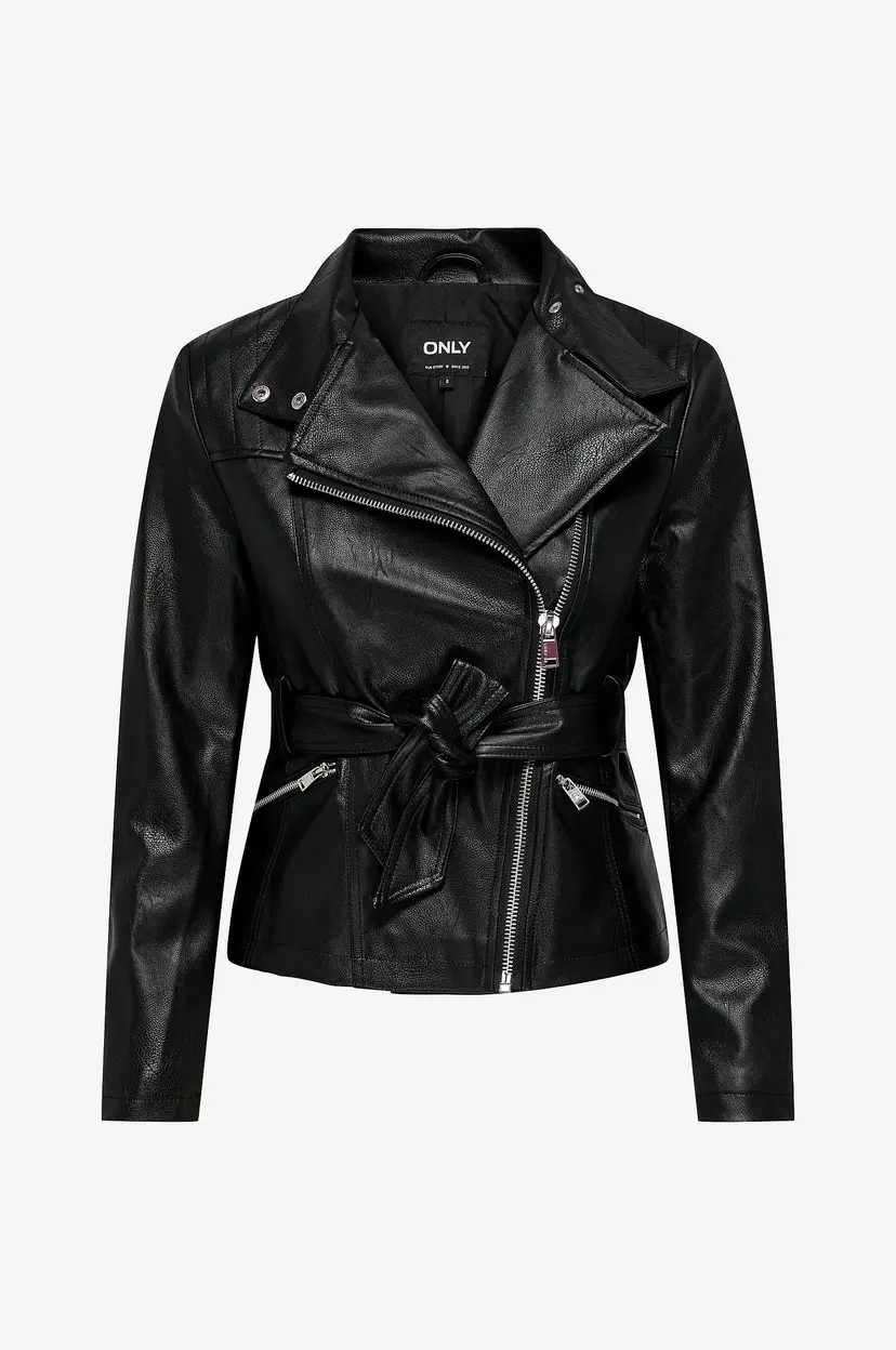 ONLY Jakke onlManilla Faux Leather Biker Otw - Svart