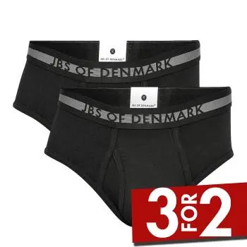 JBS of Denmark JBS of Denmark 2P Men Briefs Svart Medium Herre