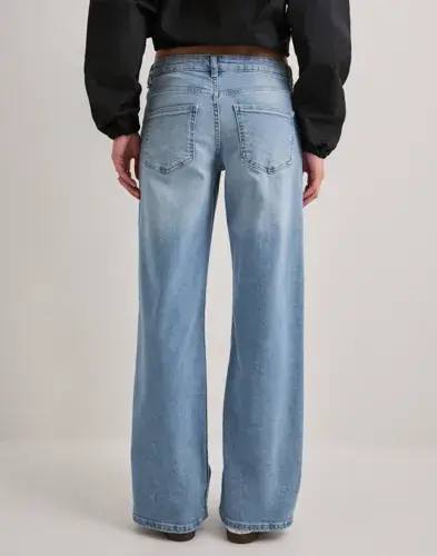 ONLY Only - Blå - Onljudy-O Lw Wide Leg Dnm TAI433 No