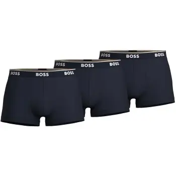 BOSS BOSS 6P Cotton Stretch Trunks Mørkblå bomull XX-Large Herre