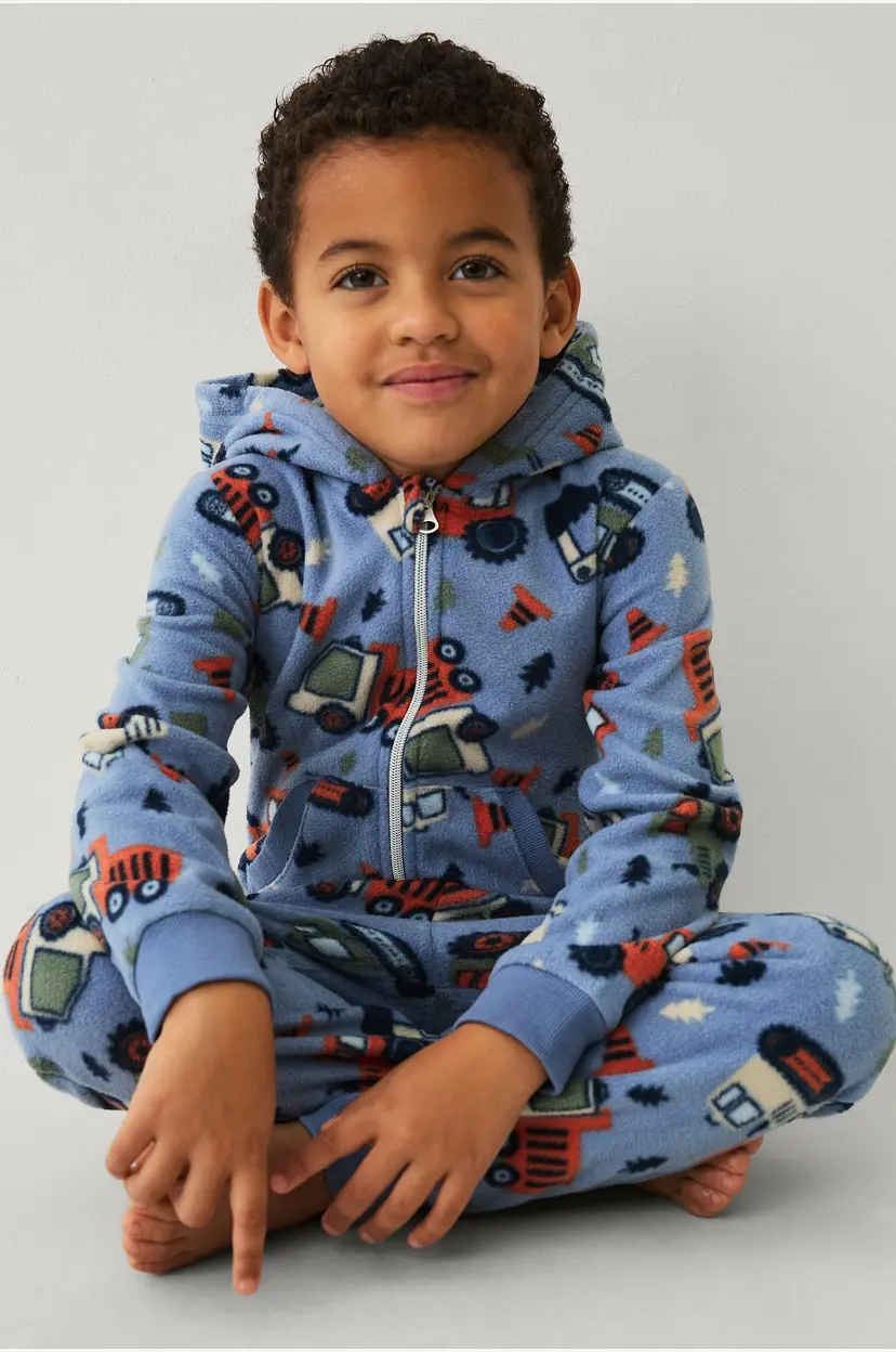 Ellos Collection One piece i fleece - Blå
