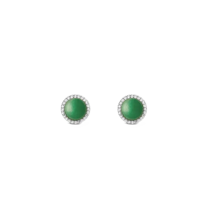 Daniel Wellington Silver Earrings Audrey Jade | DW