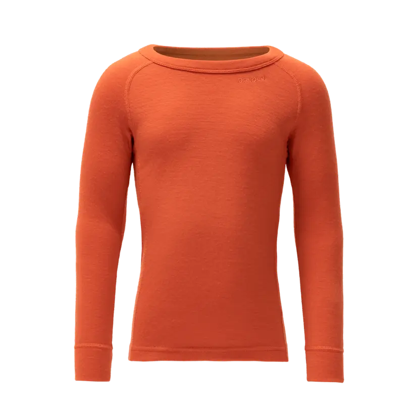 Devold Devold - Duo Active Merino Ulltrøye Barn - Size 2 - Oransje