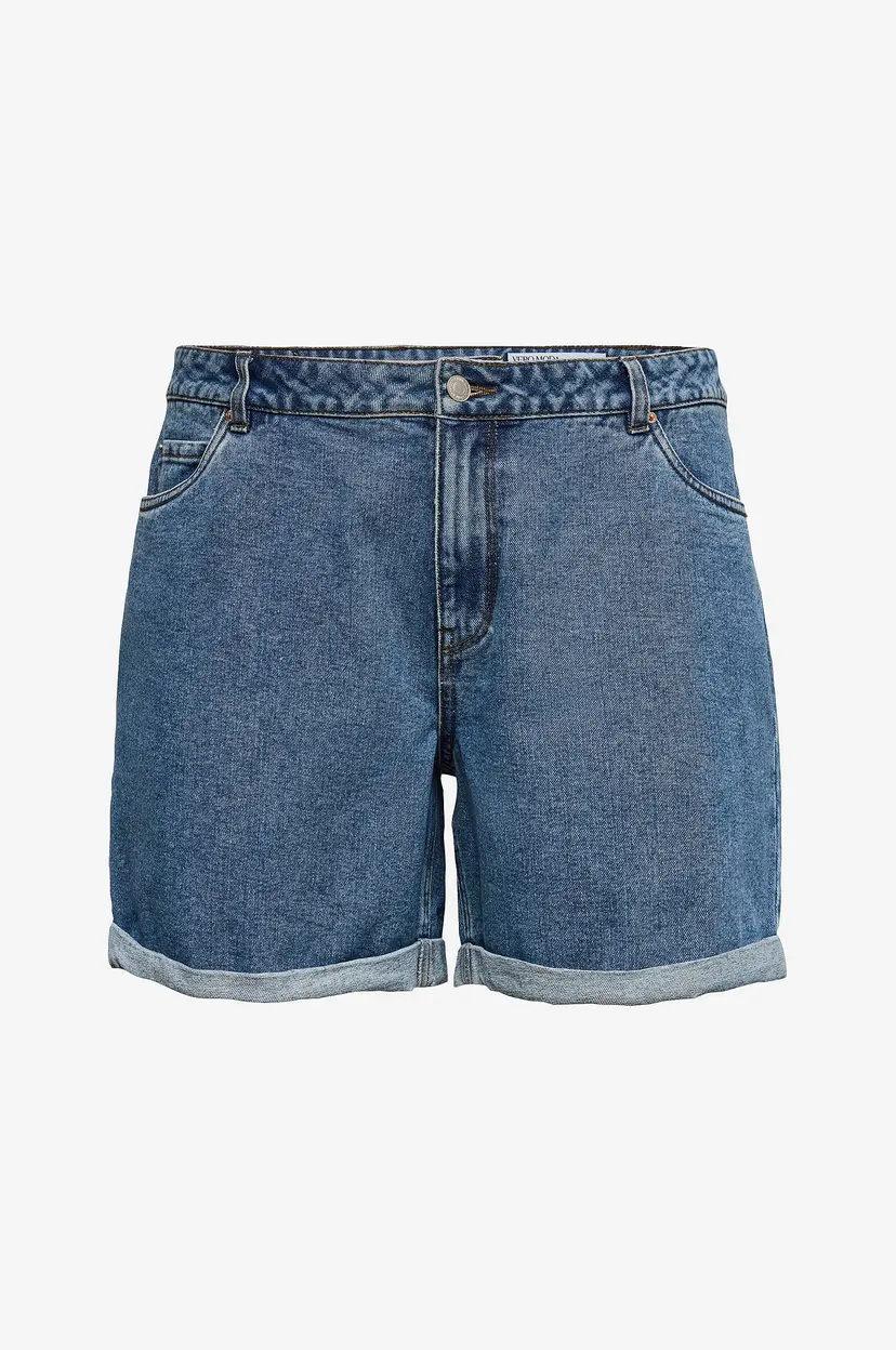 Vero Moda Curve Jeans-shorts vmCzuri HR Loose - Blå
