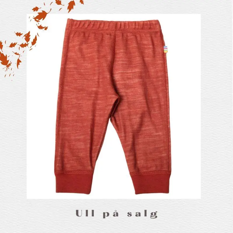 Joha Leggings i ull/bambus "Trees" Red