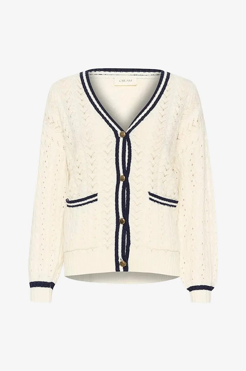 Cream Kardigan crPreps Knit Cardigan - Beige