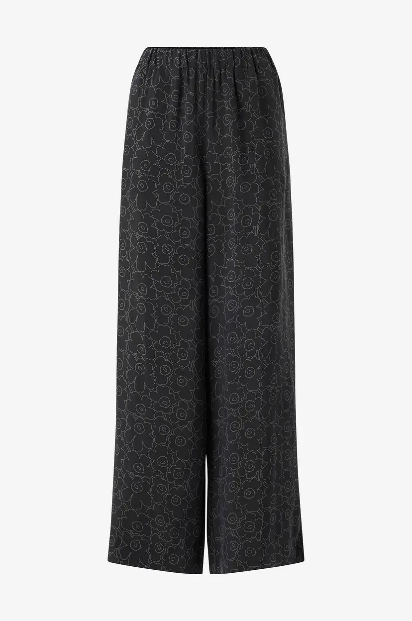 Marimekko Bukser Oanet Piirto Unikko - Svart