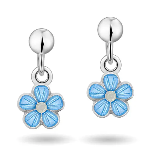 Pia&Per Pia&Per - Lyseblå blomster ørehængere - 90000602