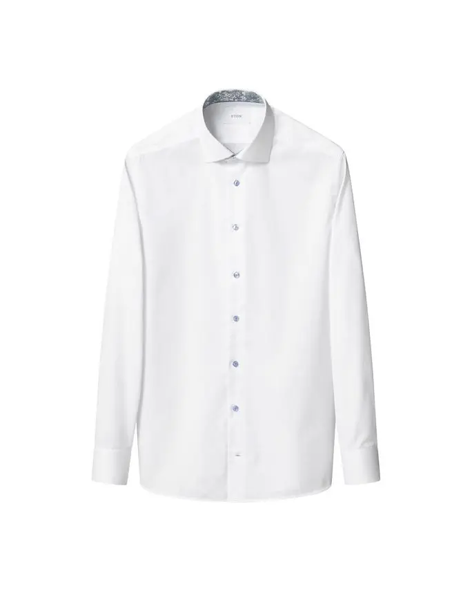 ETON Floral Effect Signature Twill Shirt