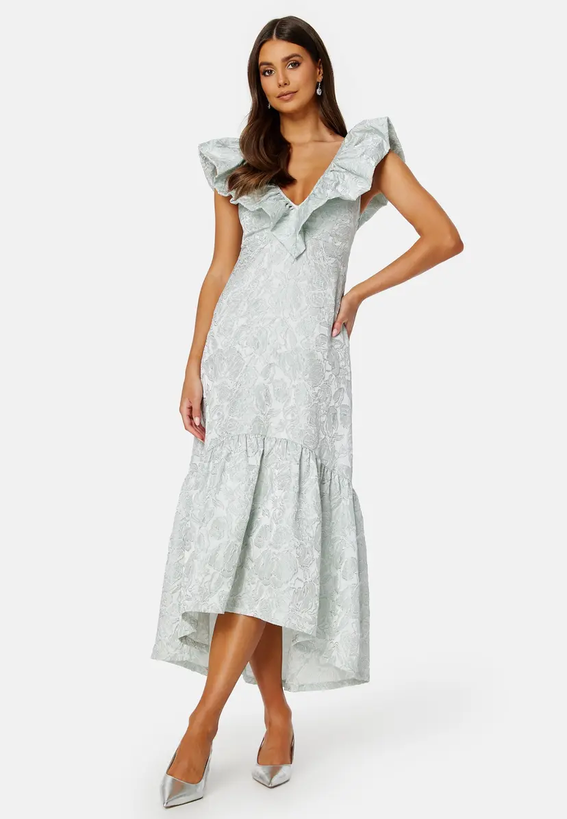 Bubbleroom Summer Luxe Flounce Midi Dress