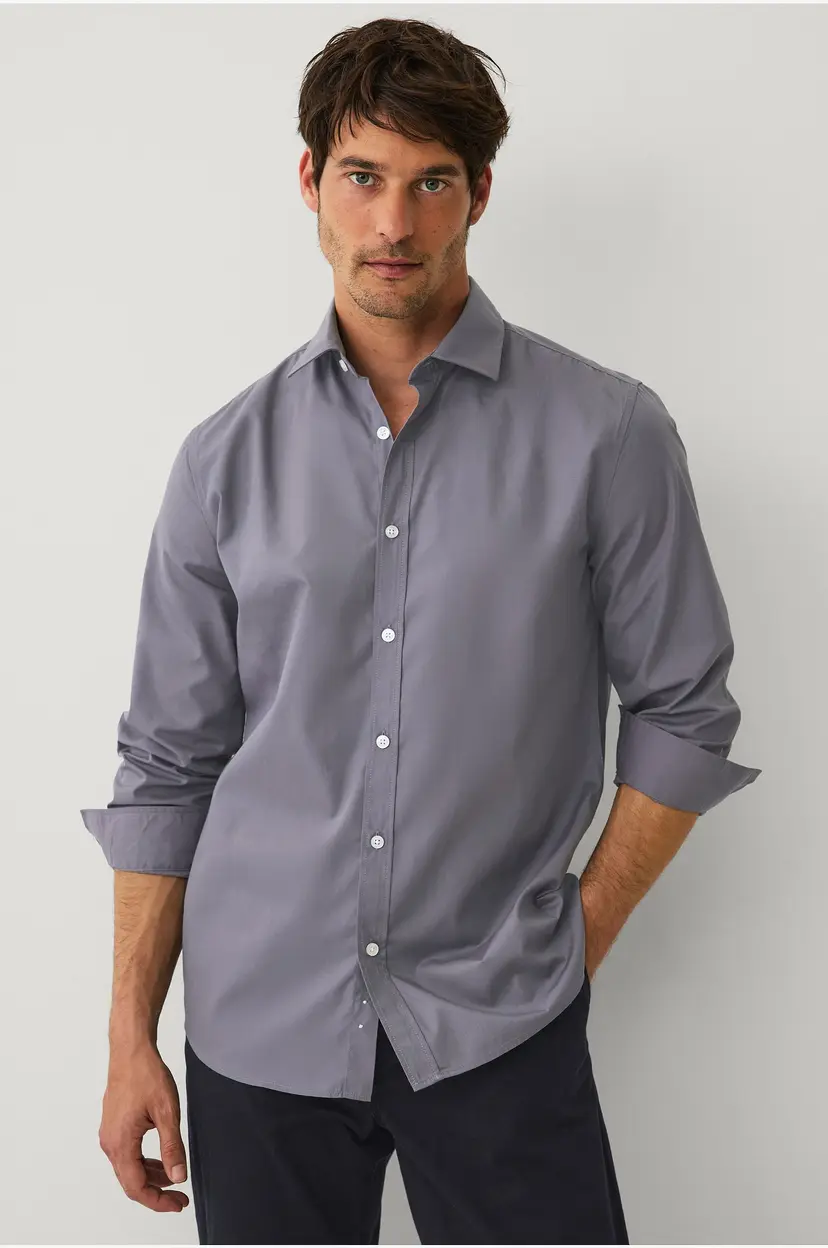 Ellos Collection Skjorte Yale Easy Iron - Grå