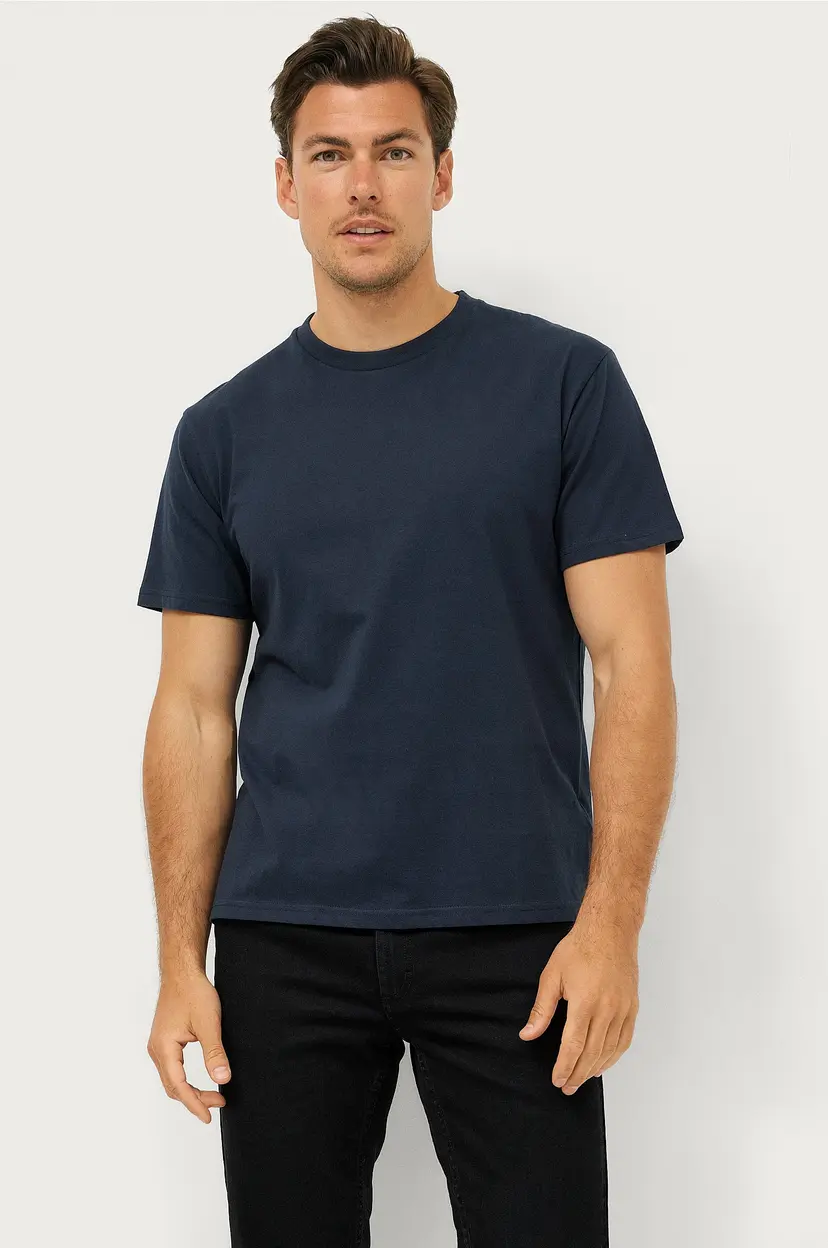 Ellos Collection T-shirt Sam i ekstra kraftig jersey - Blå