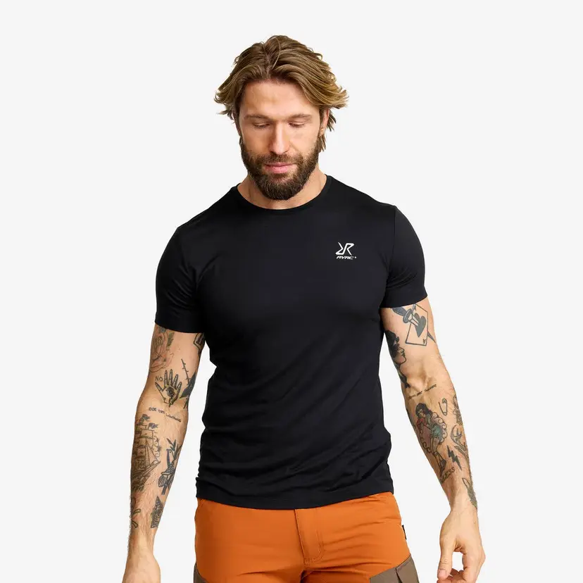 RevolutionRace Mission Slim Fit T-shirt Herre Black