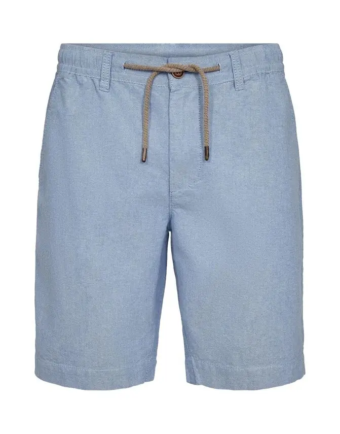 Black Blue Mens oxford shorts regular fit