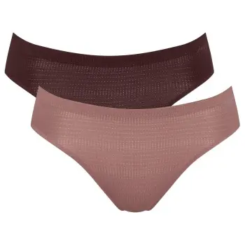 Sloggi Sloggi Truser 4P ZERO Motion Ultra High Leg Brief Brun polyester Small Dame