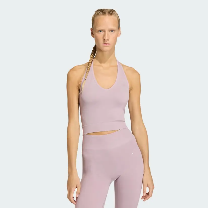 Adidas Workout Essentials Knit Halterneck T-skjorte