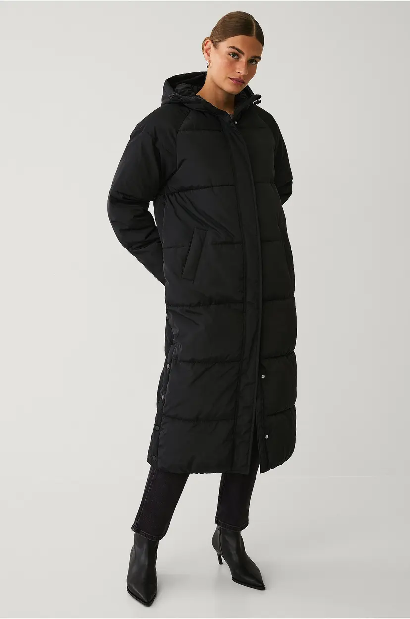 Ellos Collection Polstret frakk - Svart