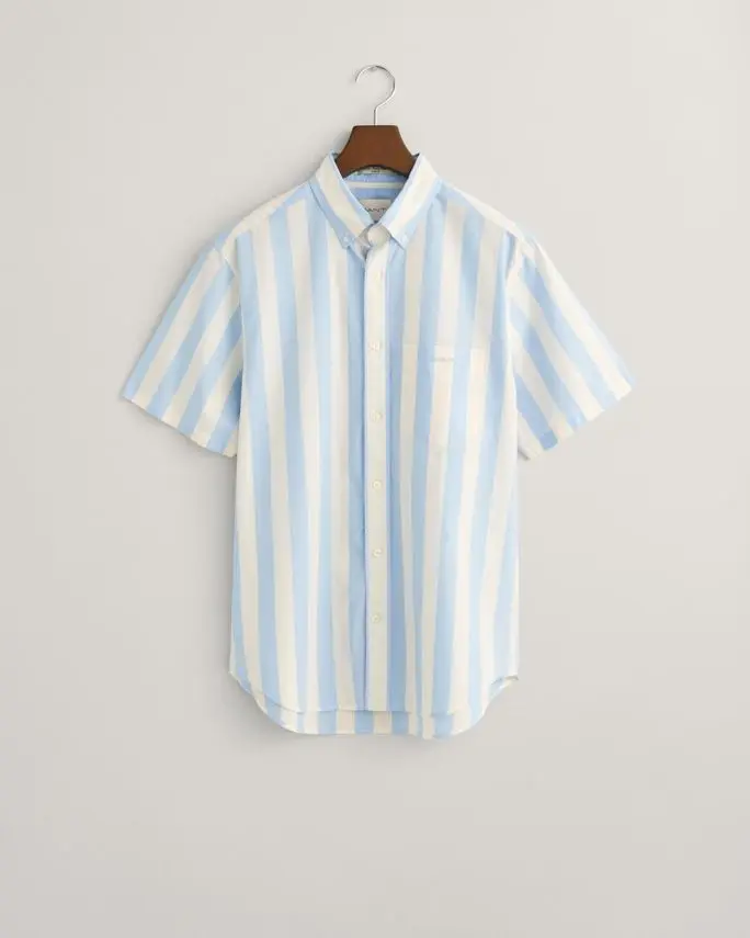 Gant REG POPLIN PARASOL STRIPE SS SHIRT