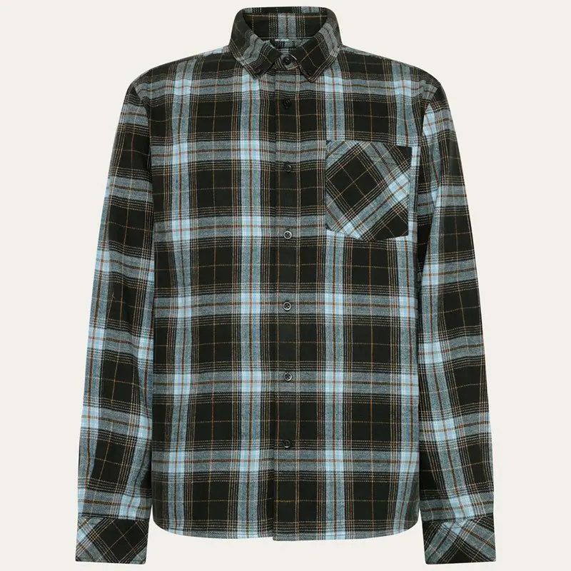 KnowledgeCotton Apparel KnowledgeCotton Apparel Dune Regular Check Flannel Shirt Green Check