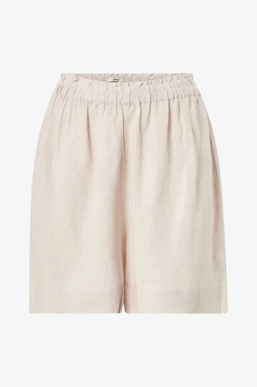 ONLY Shorts onlTokyo HW Linen Blend Shorts - Beige