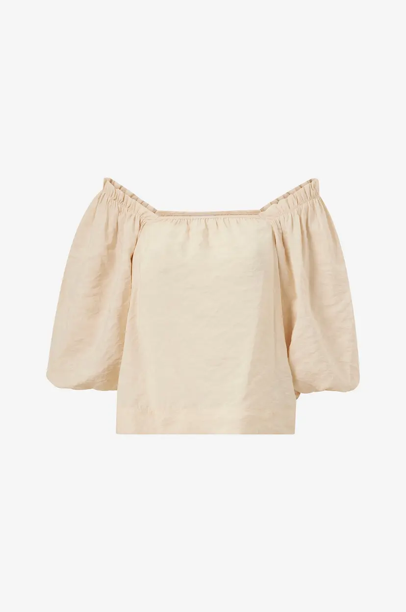 Vero Moda Bluse vmFlorence 2/4 Square Neck Top - Beige