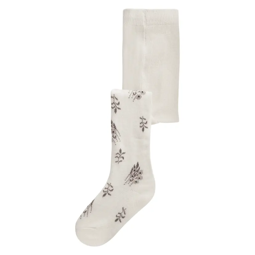 NAME IT Name It - Strømpebukse i Ull/ Bomull Wak Snow White Long Flowers