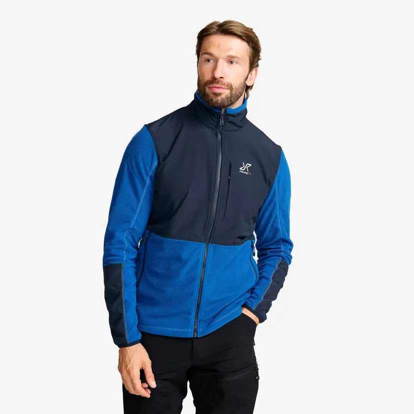 RevolutionRace River Hybrid Fleece Jacket Herre Classic Blue