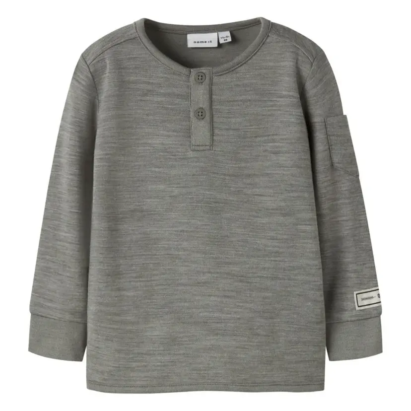 NAME IT Name It - Trøye i Ull og Bambus Wyla Dried Sage
