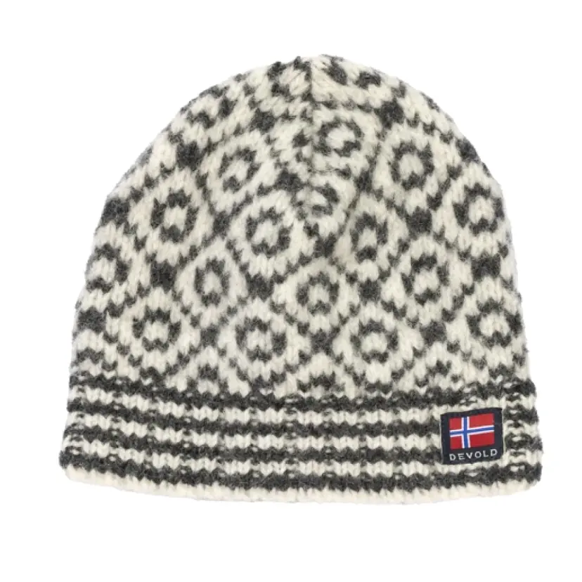 Devold Devold Svalbard Wool Beanie Offwhite/Anthracite