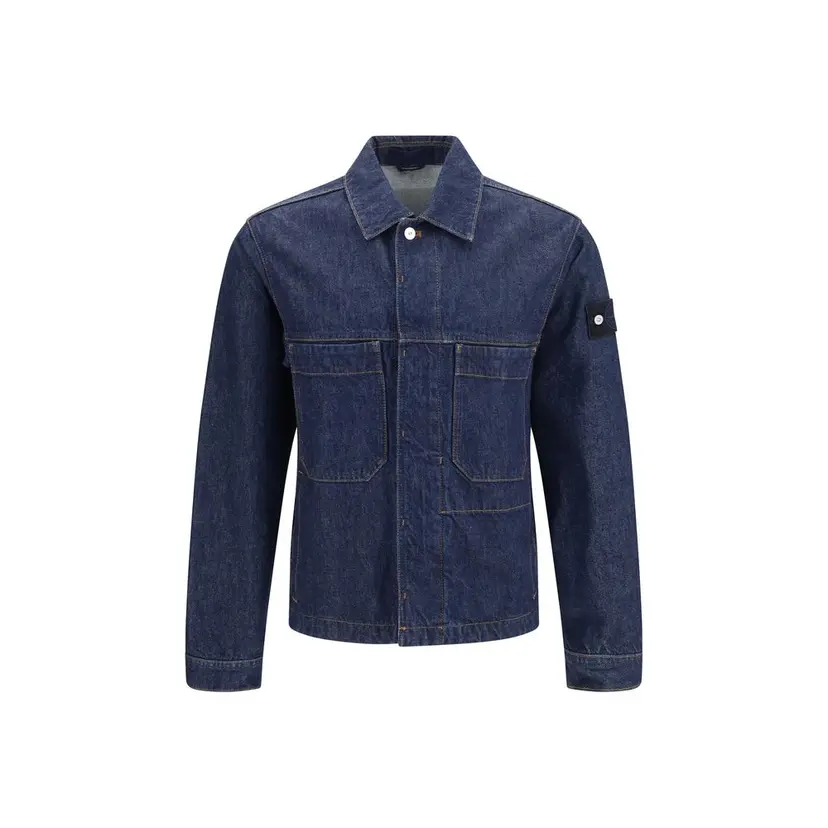 Stone Island Stone Island Denimjakker – Blå