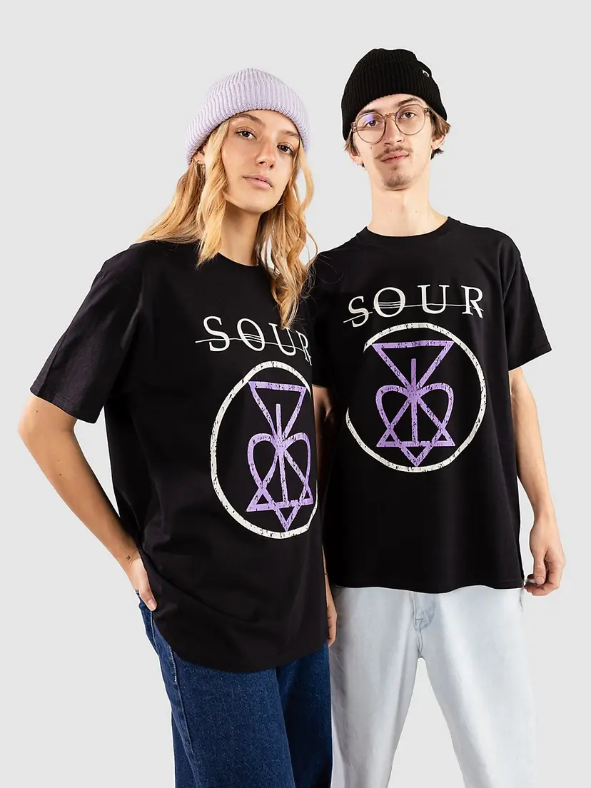 Sour Solution Sour Solution Heart T-skjorte svart
