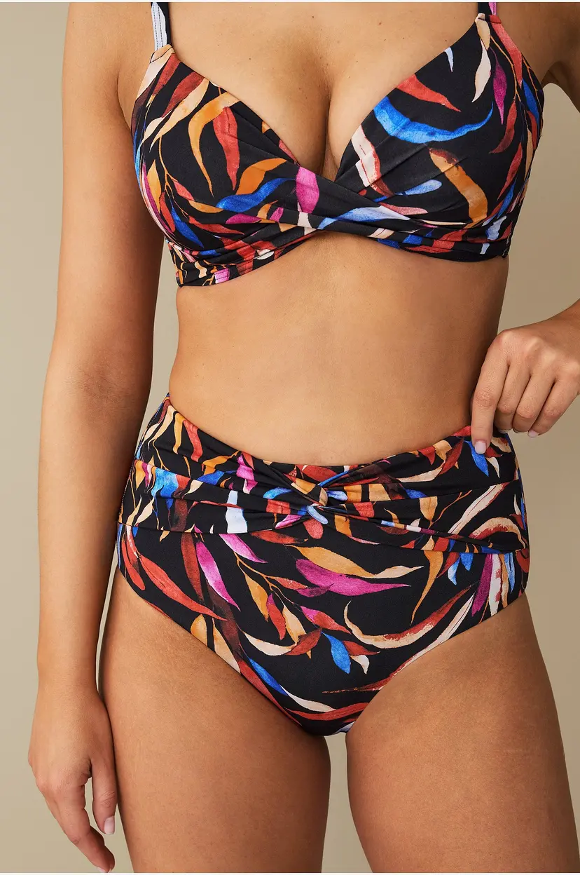 Ellos Collection Bikinitruse med en høy midje - Svart