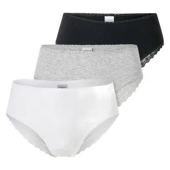 Schiesser Schiesser Truser 3P Modern Brazillian Slips Mixed bomull 42 Dame