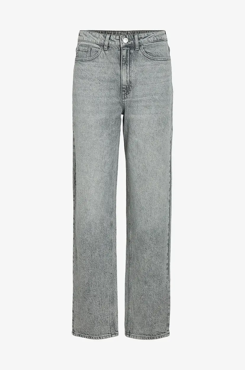 Vila Jeans viKelly Jaf HW Straight Jeans - Grå