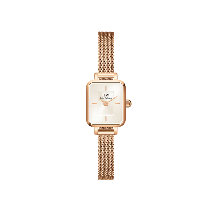 Daniel Wellington Rose Gold 15.4x18.2mm Watch Quadro Mini Melrose Champagne | DW