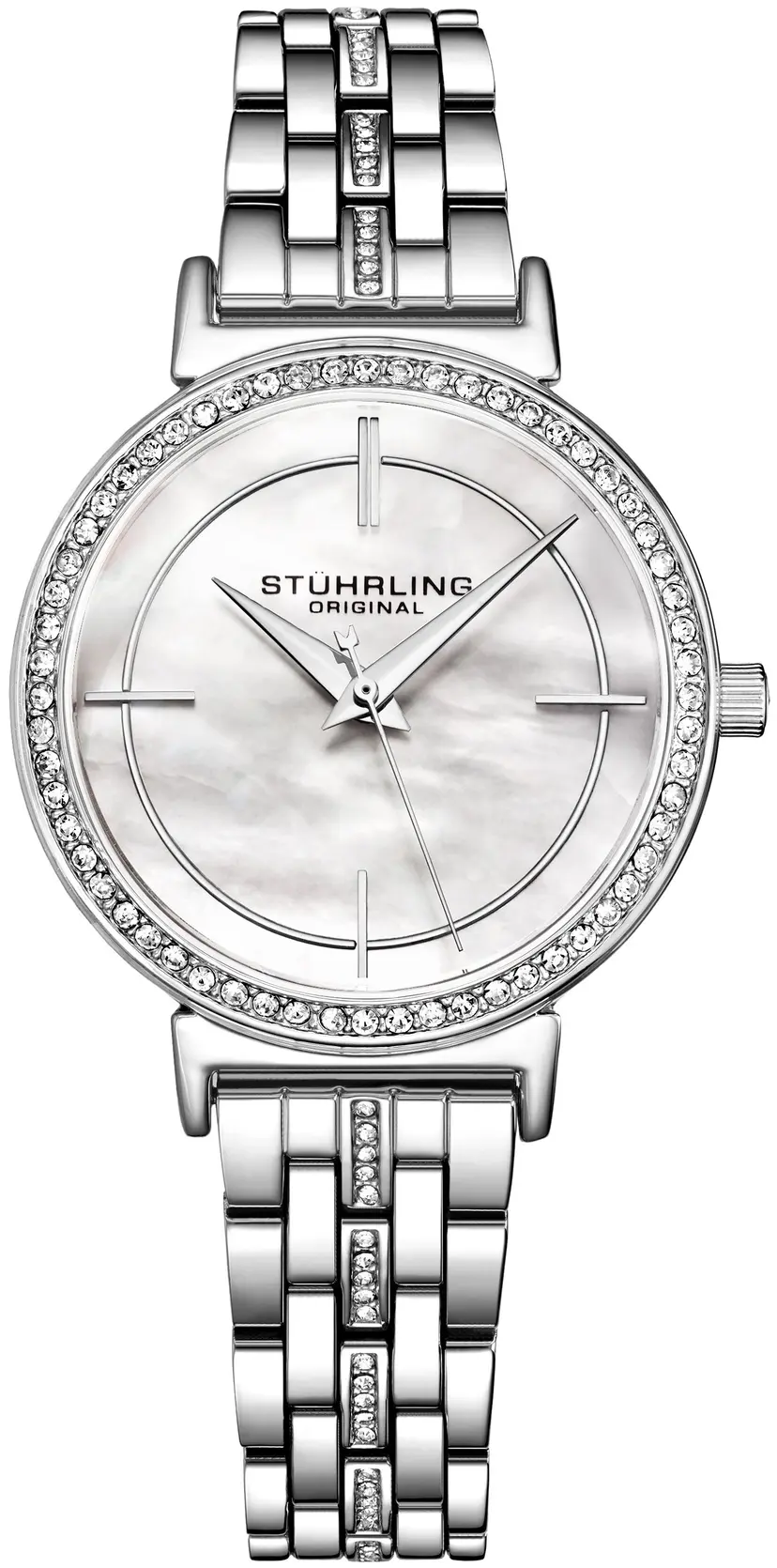 Stührling Original Stührling Original Dameklokke 3987.1 Classic Hvit/Stål Ø33 mm