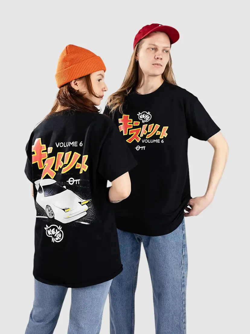 Key Street Key Street Magazine T-skjorte svart