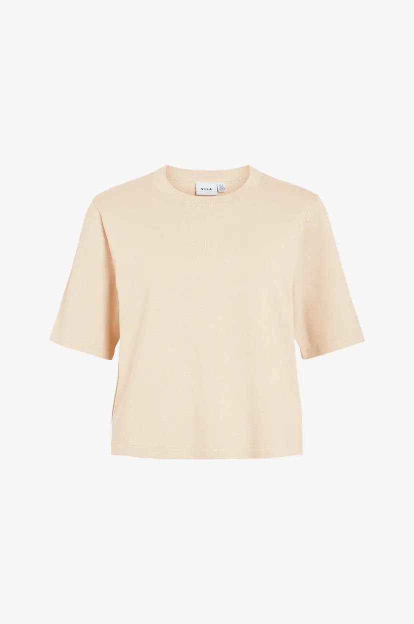 Vila Genser viMalu O-neck 2/4 Knit - Beige
