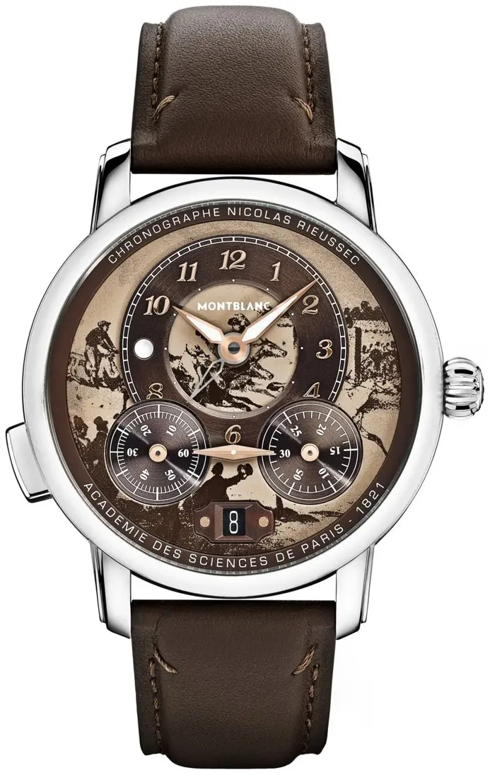 Montblanc Montblanc Herreklokke 136359 Star Legacy Brun/Lær Ø43 mm