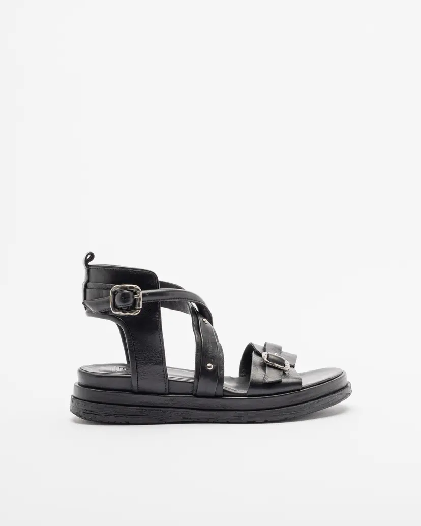 PROF PROF X12-2 Black Sandals