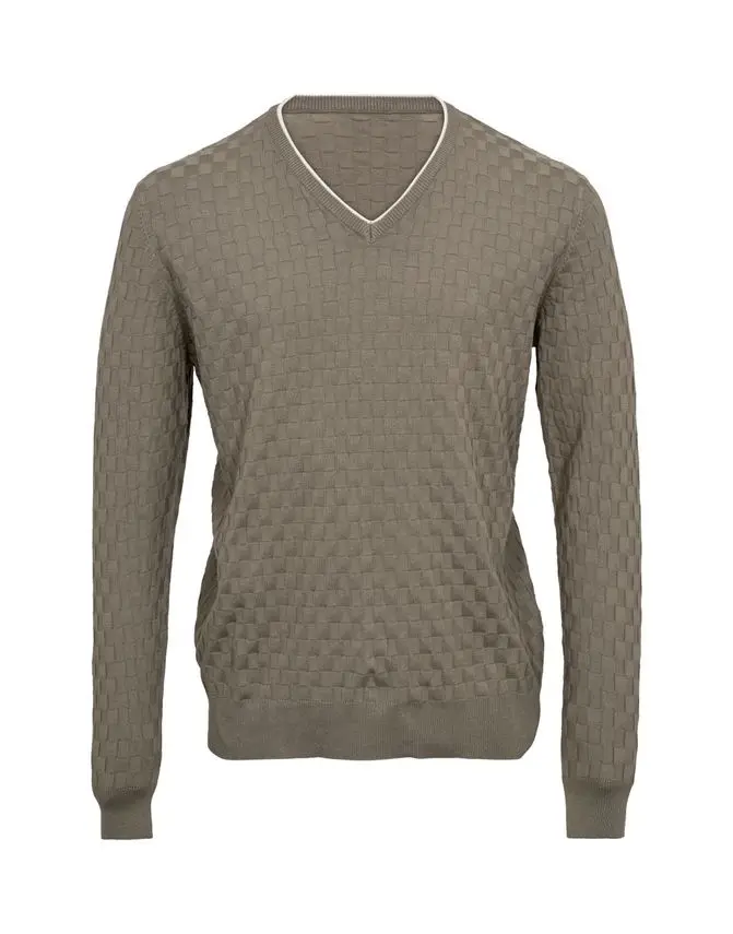 Black Blue V-neck knit regular fit
